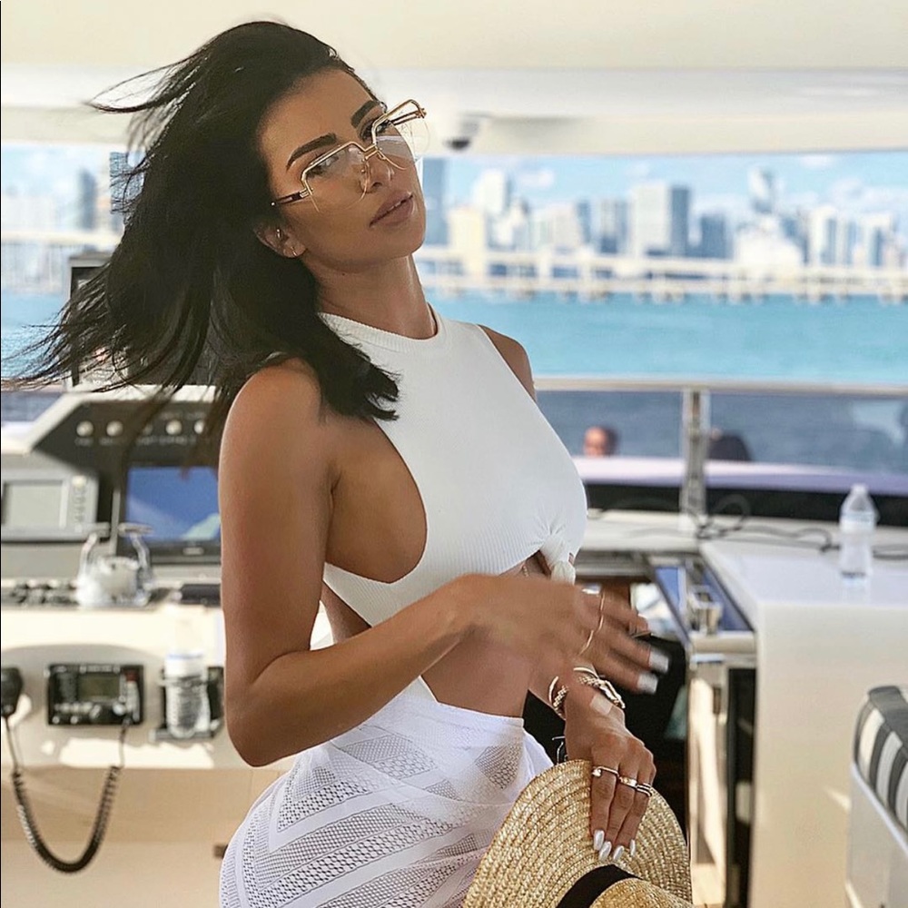 CELINE Transparent/Gold Sunglass Frame